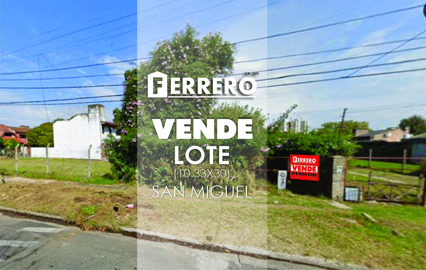 EXCELENTE LOTE EN SAN MIGUEL CENTRO